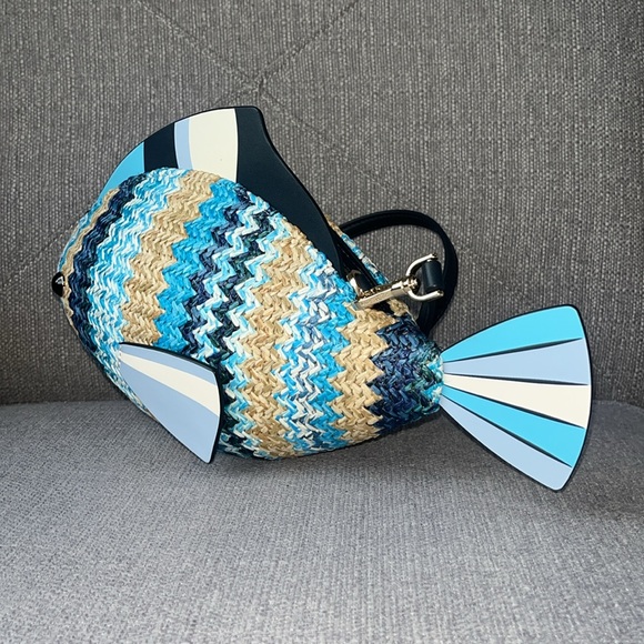 ♠️kate spade What A Catch 3D Fish Crossbody Bag, Blue